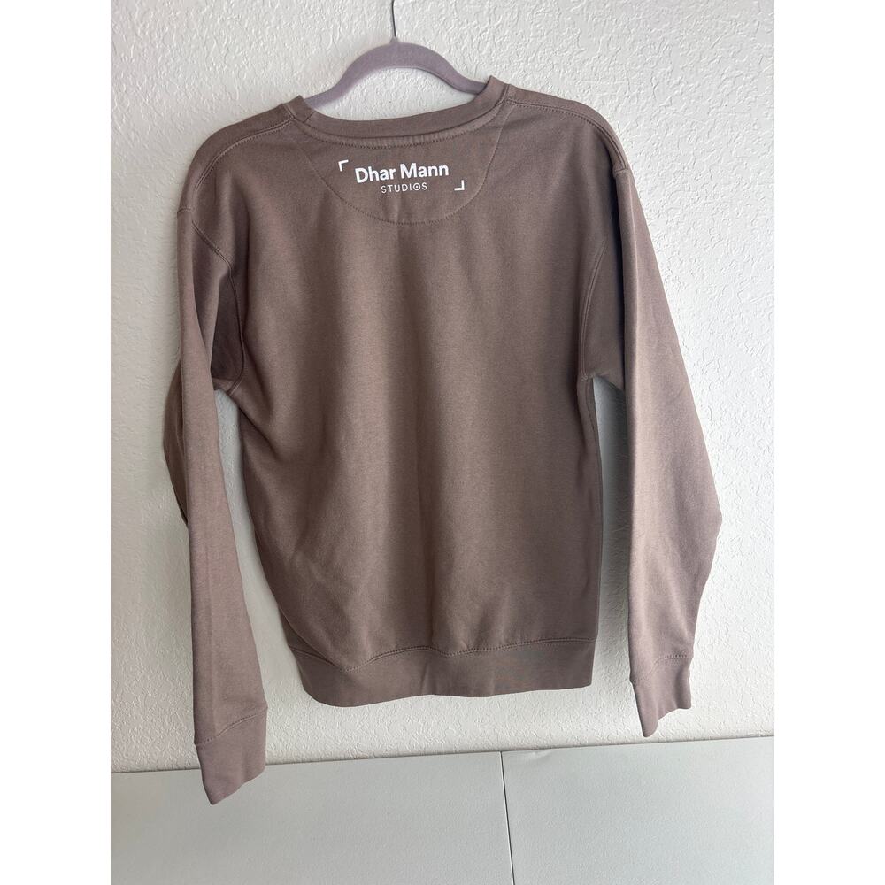 Dhar Mann Studios Taupe Brown Long Sleeve “SO YOU SEE” Sweatshirt Size Small - Picture 2 of 6